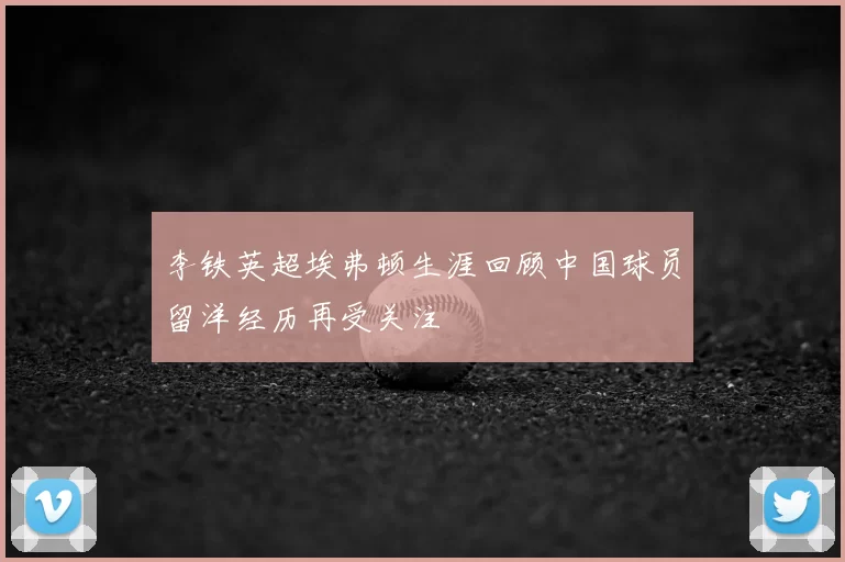 李铁英超埃弗顿生涯回顾中国球员留洋经历再受关注